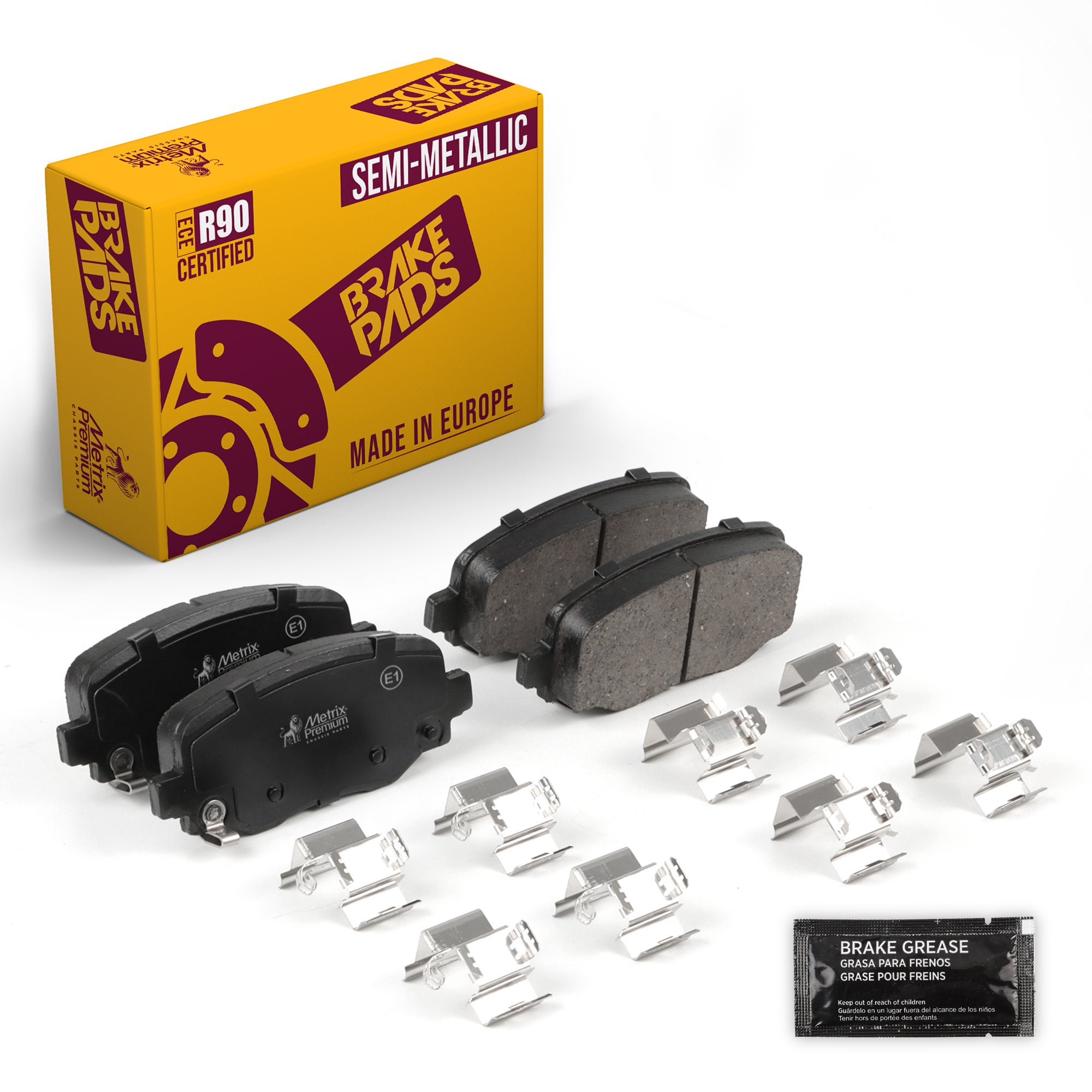 Metrix Premium Chassis Parts Rear Disc Brake Pad Set 94340MS OEM fit auto parts