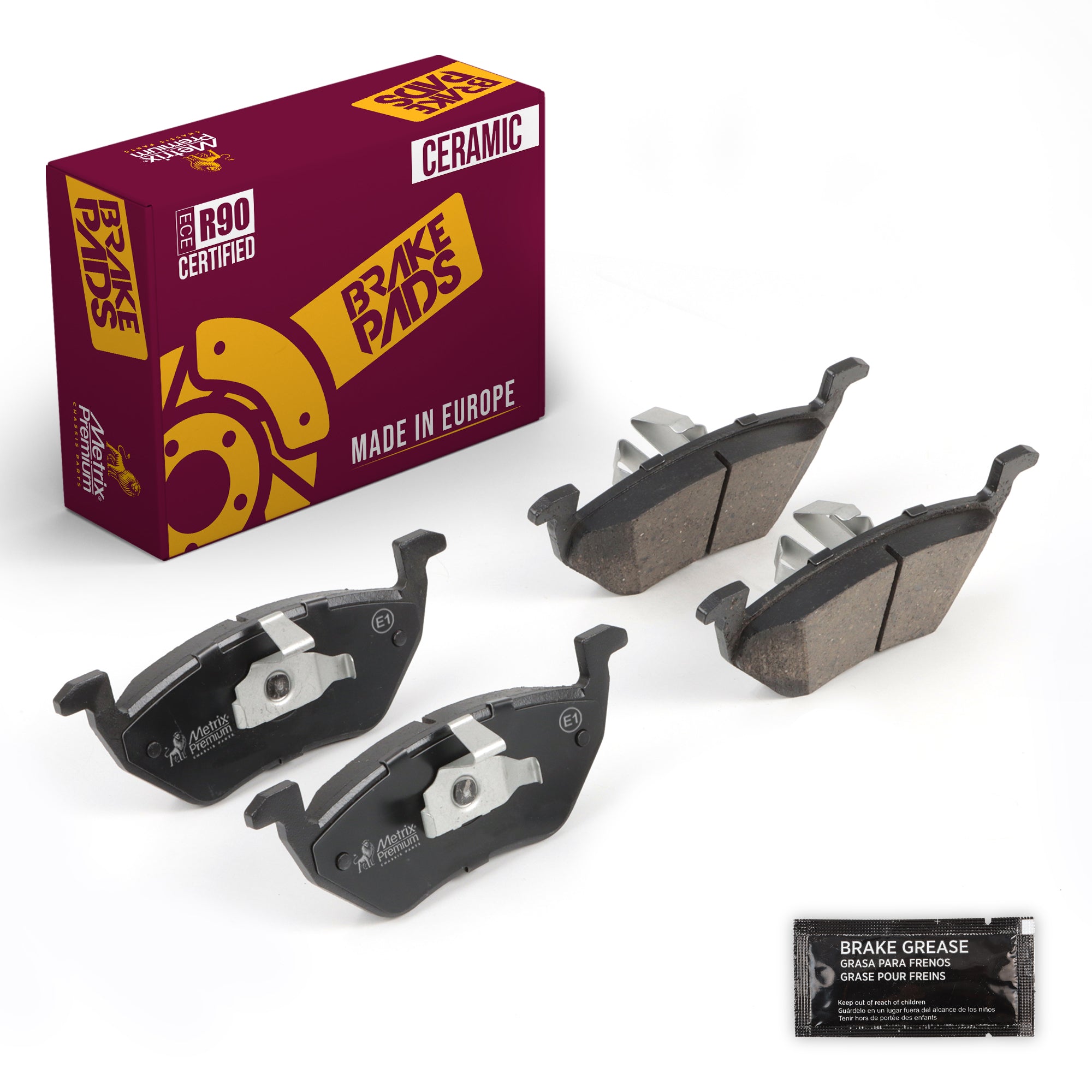 Metrix Premium Rear Disc Brake Pad Set 94352MC OEM fit auto parts