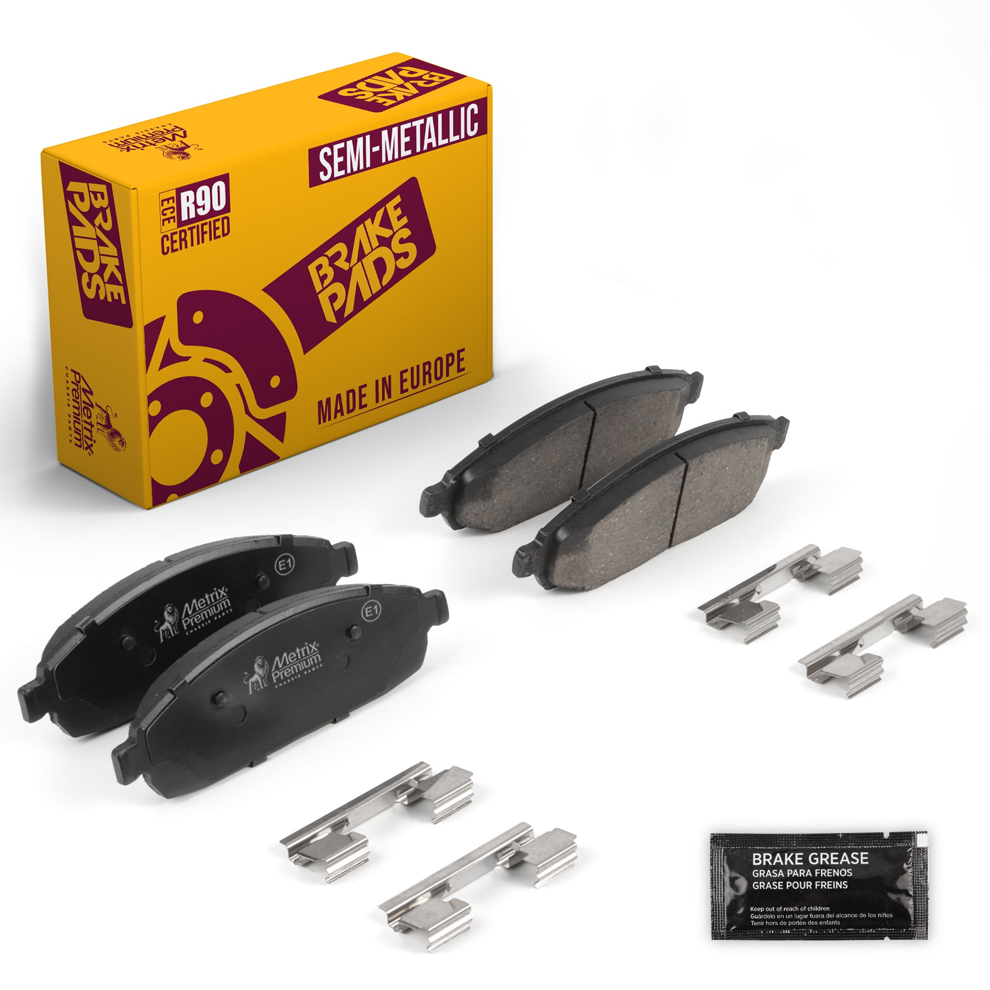 Metrix Premium Chassis Parts Front Disc Brake Pad Set 94367MS OEM fit auto parts