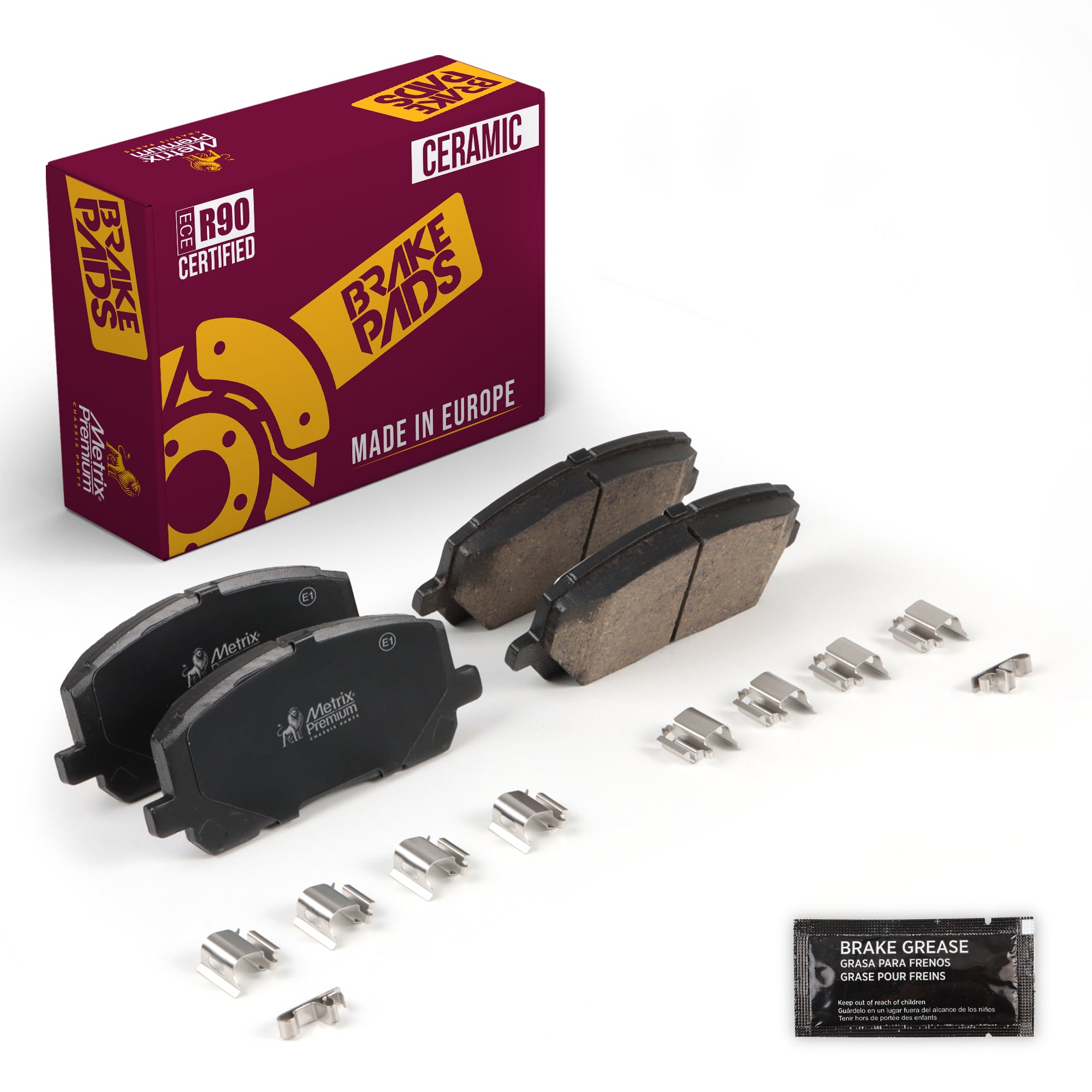 Metrix Premium Front Disc Brake Pad Set 94375MC OEM fit auto parts