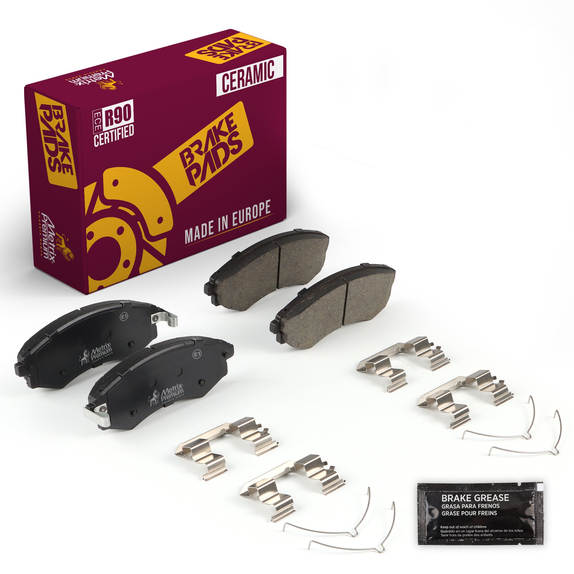 Metrix Premium Chassis Parts Front Disc Brake Pad Set 94424MC OEM fit auto parts