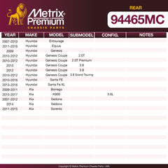 Metrix Premium Rear Disc Brake Pad Set 94465MC OEM fit spare parts