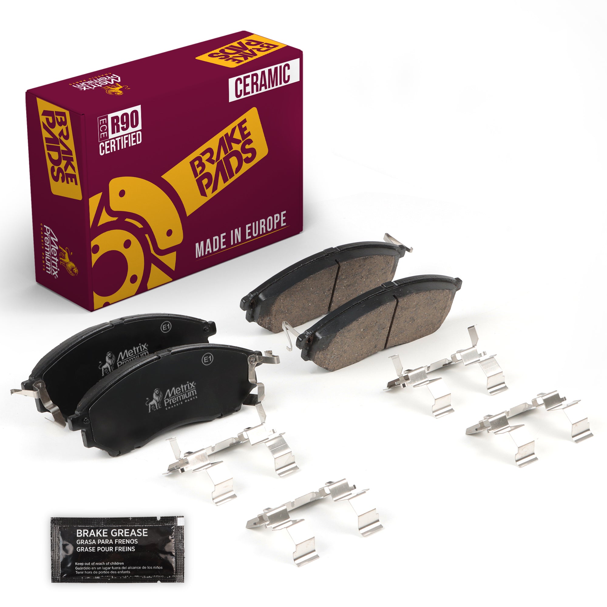 Metrix Premium Front Disc Brake Pad Set 94466MC OEM fit auto parts