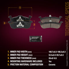 Metrix Premium Rear Disc Brake Pad Set 94468MC aftermarket car parts