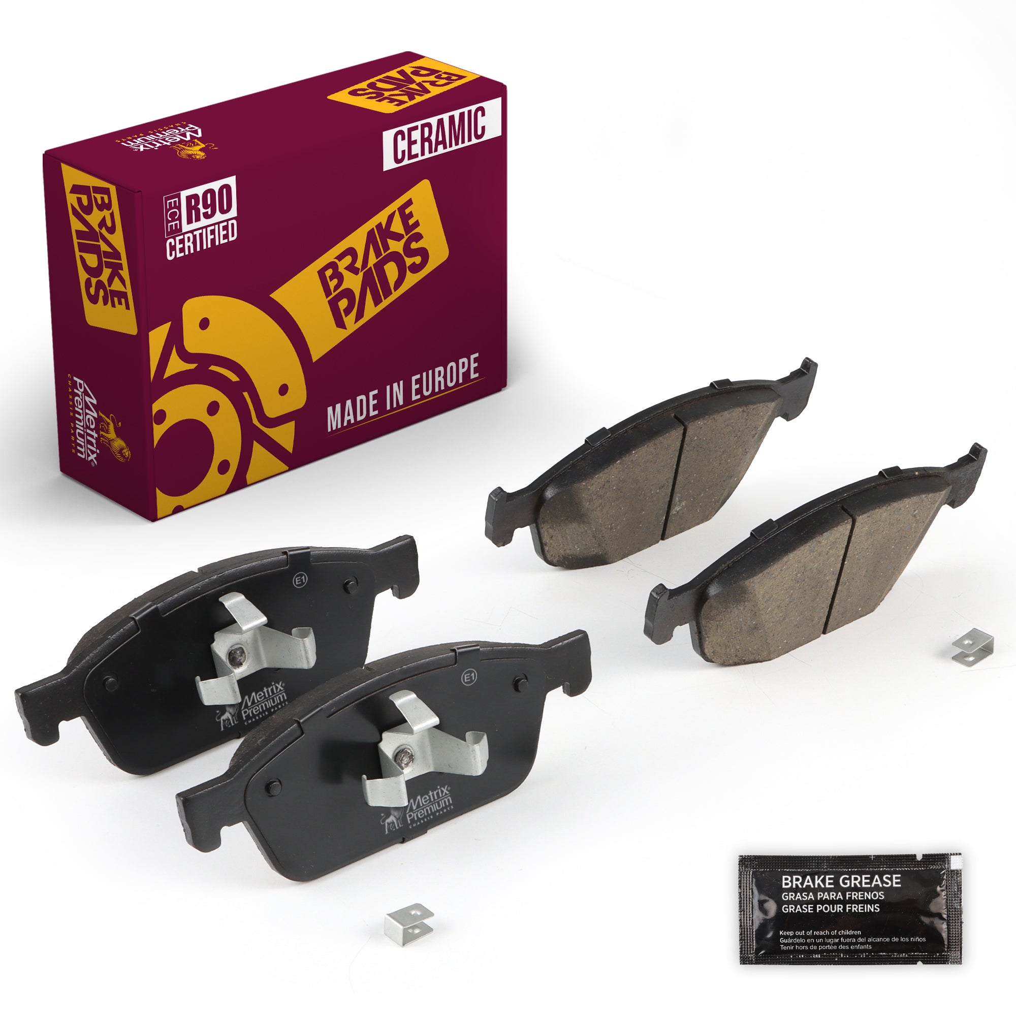 Metrix Premium Chassis Parts Front Disc Brake Pad Set 94521MC OEM fit auto parts