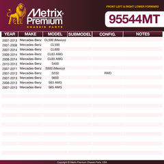 Metrix Premium Front Left & Right Lower Forward Control Arm And Ball Joint Assembly Kit 95544MT OEM fit spare parts