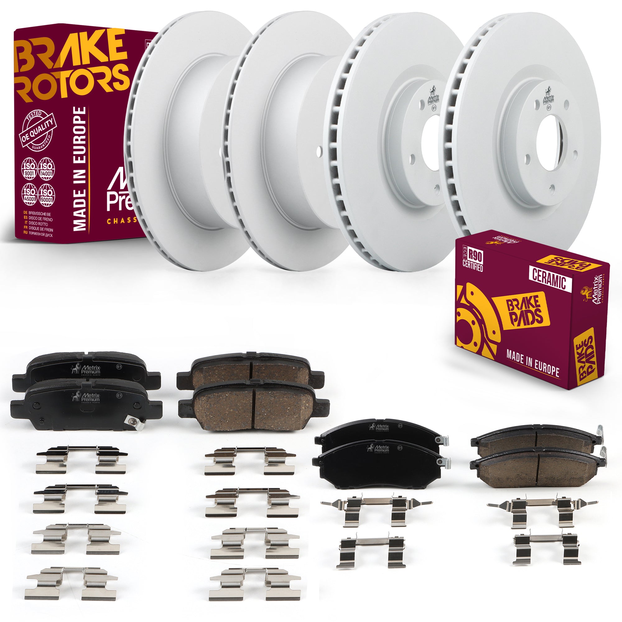 Metrix Premium Front & Rear Brake Kit 95708MT OEM fit auto parts