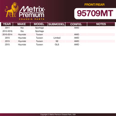 Metrix Premium Front & Rear Brake Kit 95709MT OEM fit spare parts