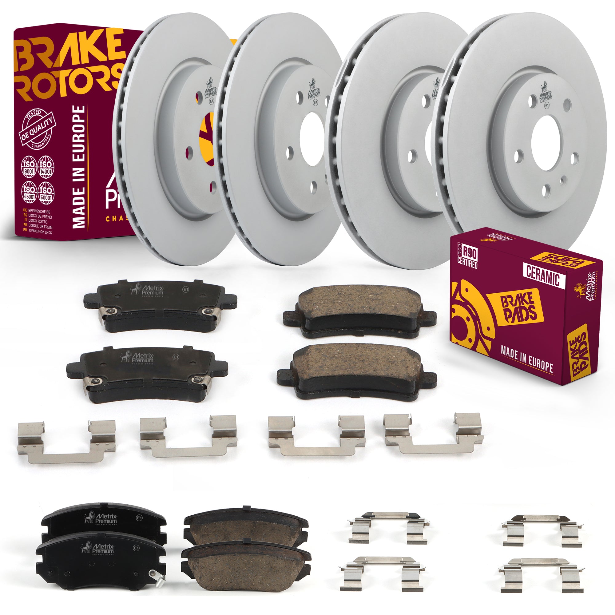 Metrix Premium Front & Rear Brake Kit 95716MT OEM fit auto parts