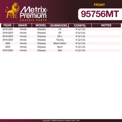 Metrix Premium Front Brake Kit 95756MT OEM fit spare parts