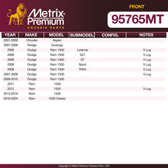 Metrix Premium Front Brake Kit 95765MT OEM fit spare parts