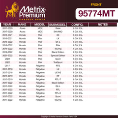 Metrix Premium Front Brake Kit 95774MT OEM fit spare parts