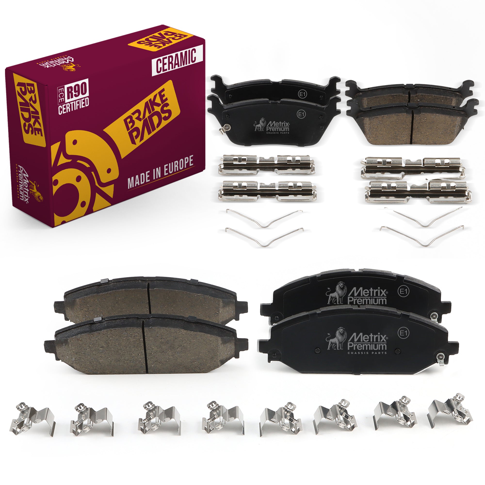 Metrix Premium Front & Rear Brake Pad Kit 95793MT OEM fit auto parts