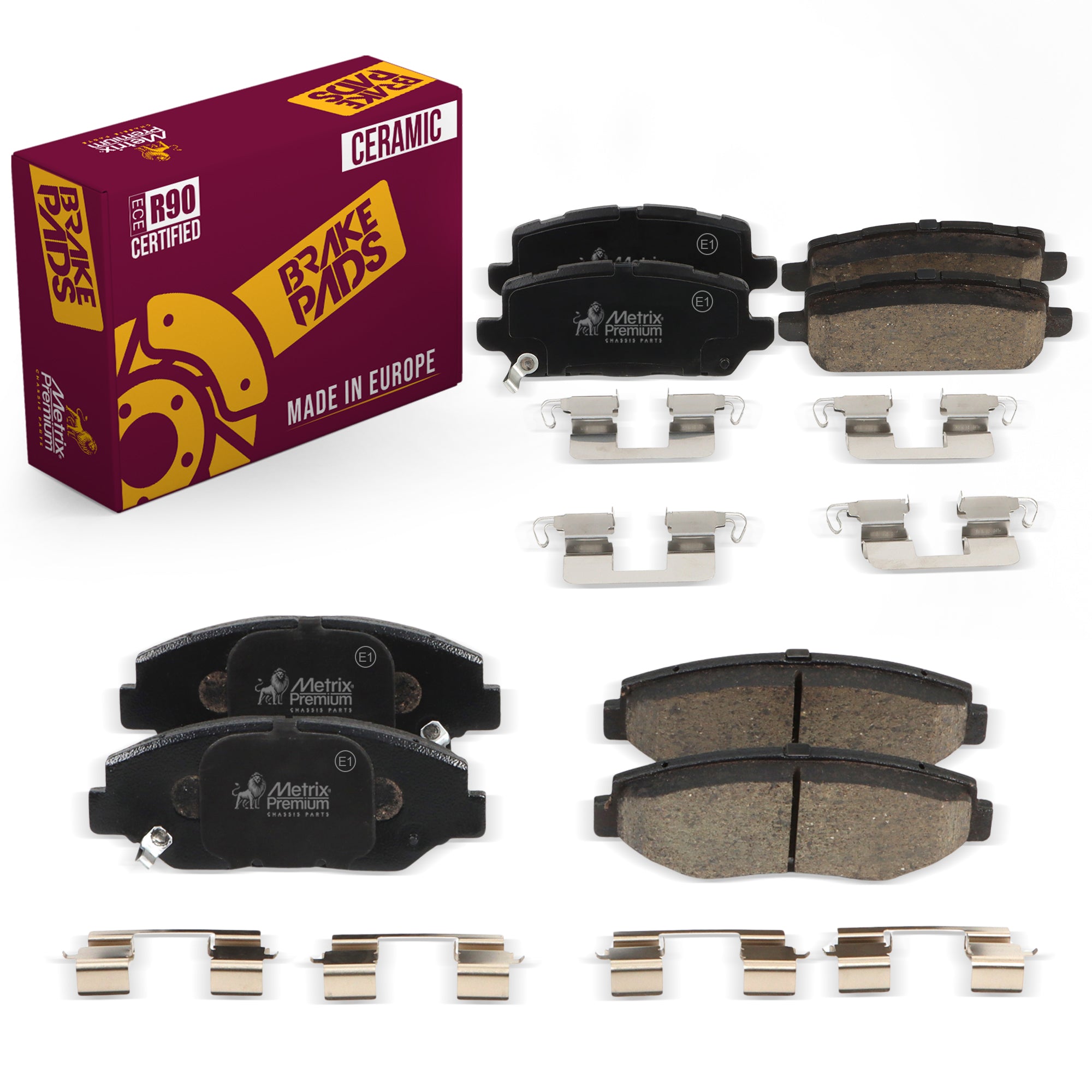 Metrix Premium Front & Rear Brake Pad Kit 95801MT OEM fit auto parts