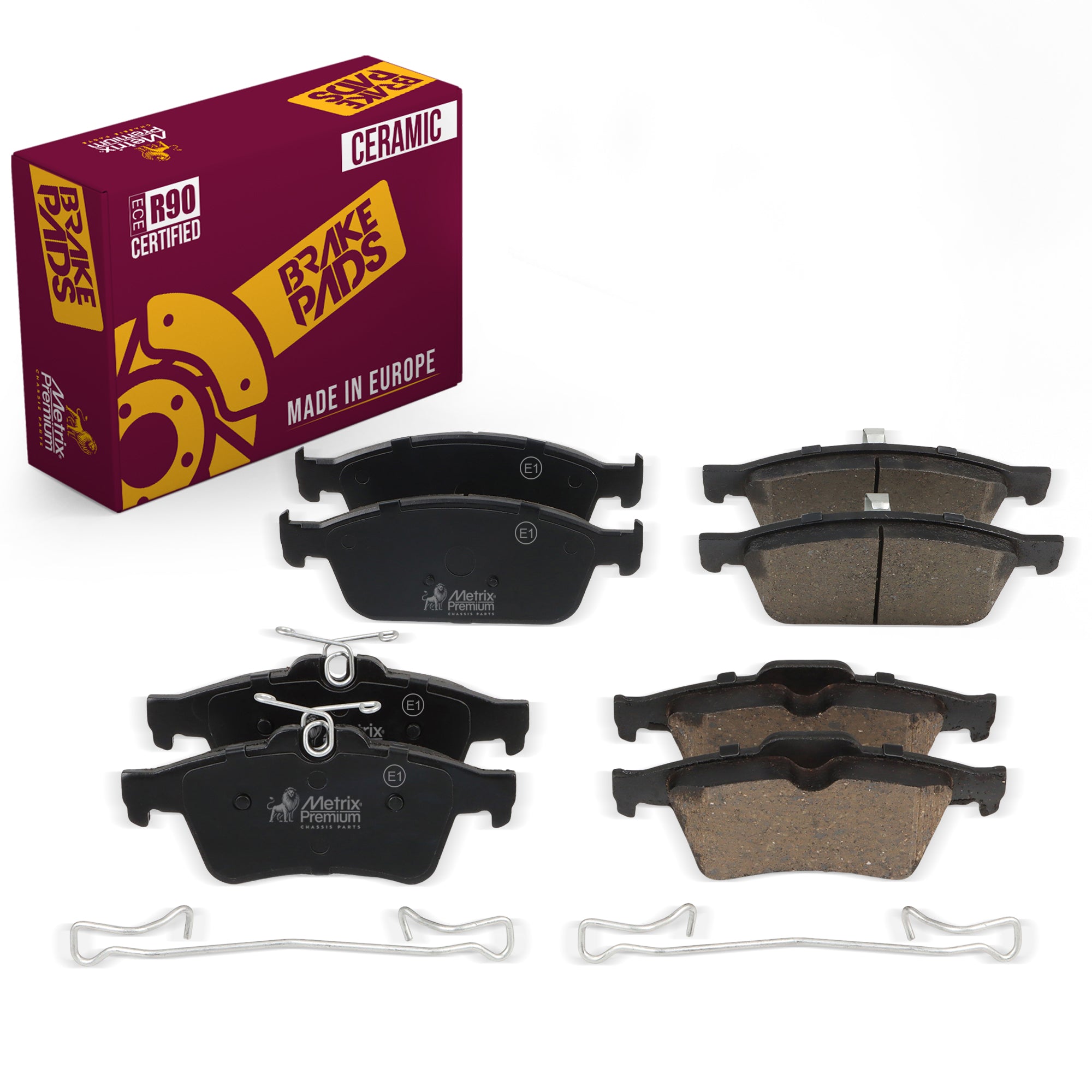 Metrix Premium Front & Rear Brake Pad Kit 95809MT OEM fit auto parts