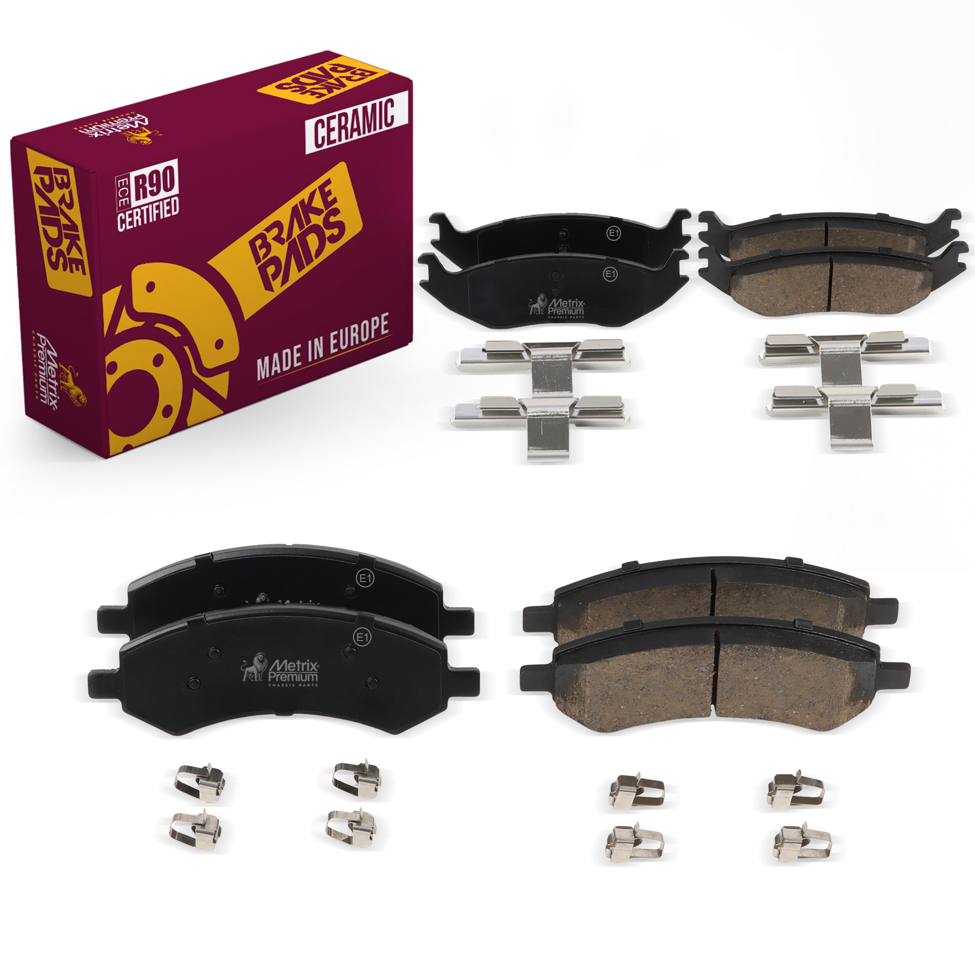 Metrix Premium Front & Rear Brake Pad Kit 95815MT OEM fit auto parts