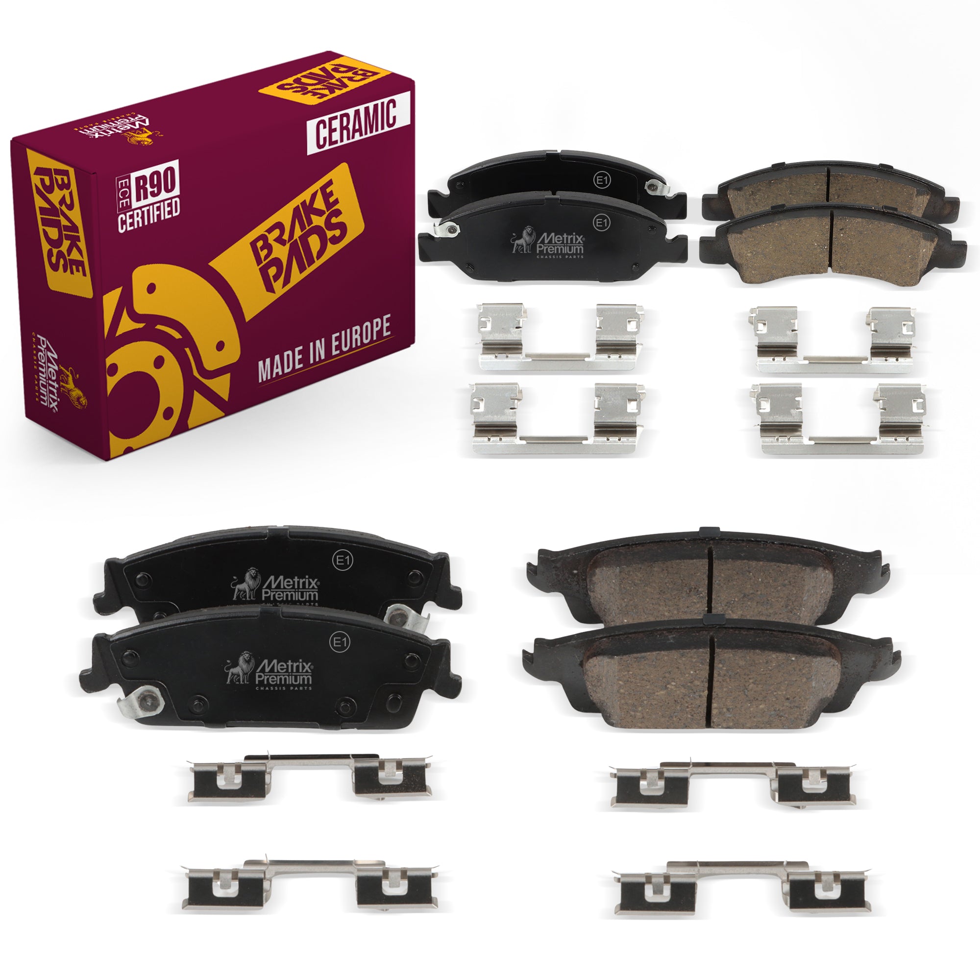 Metrix Premium Front & Rear Brake Pad Kit 95826MT OEM fit auto parts