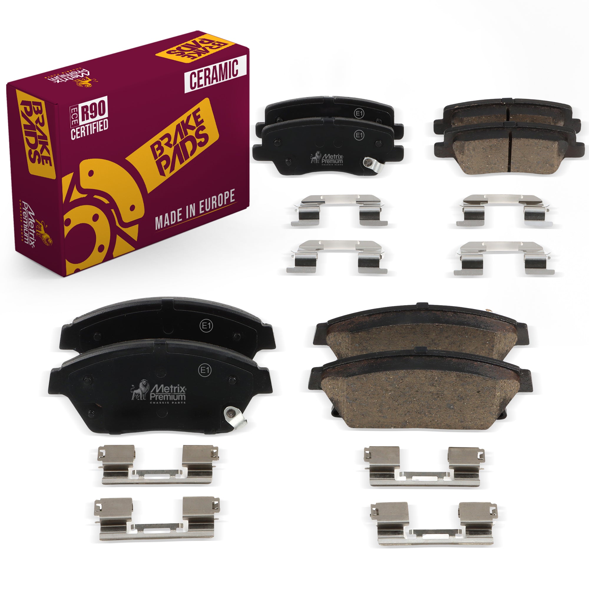 Metrix Premium Front & Rear Brake Pad Kit 95828MT OEM fit auto parts