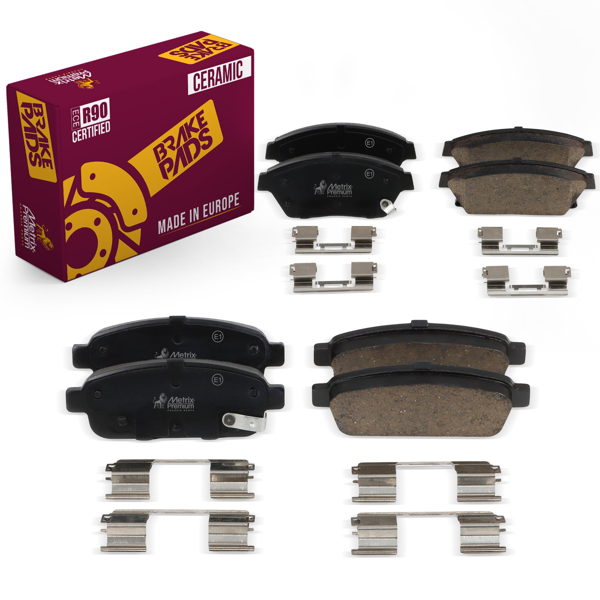 Metrix Premium Front & Rear Brake Pad Kit 95831MT OEM fit auto parts