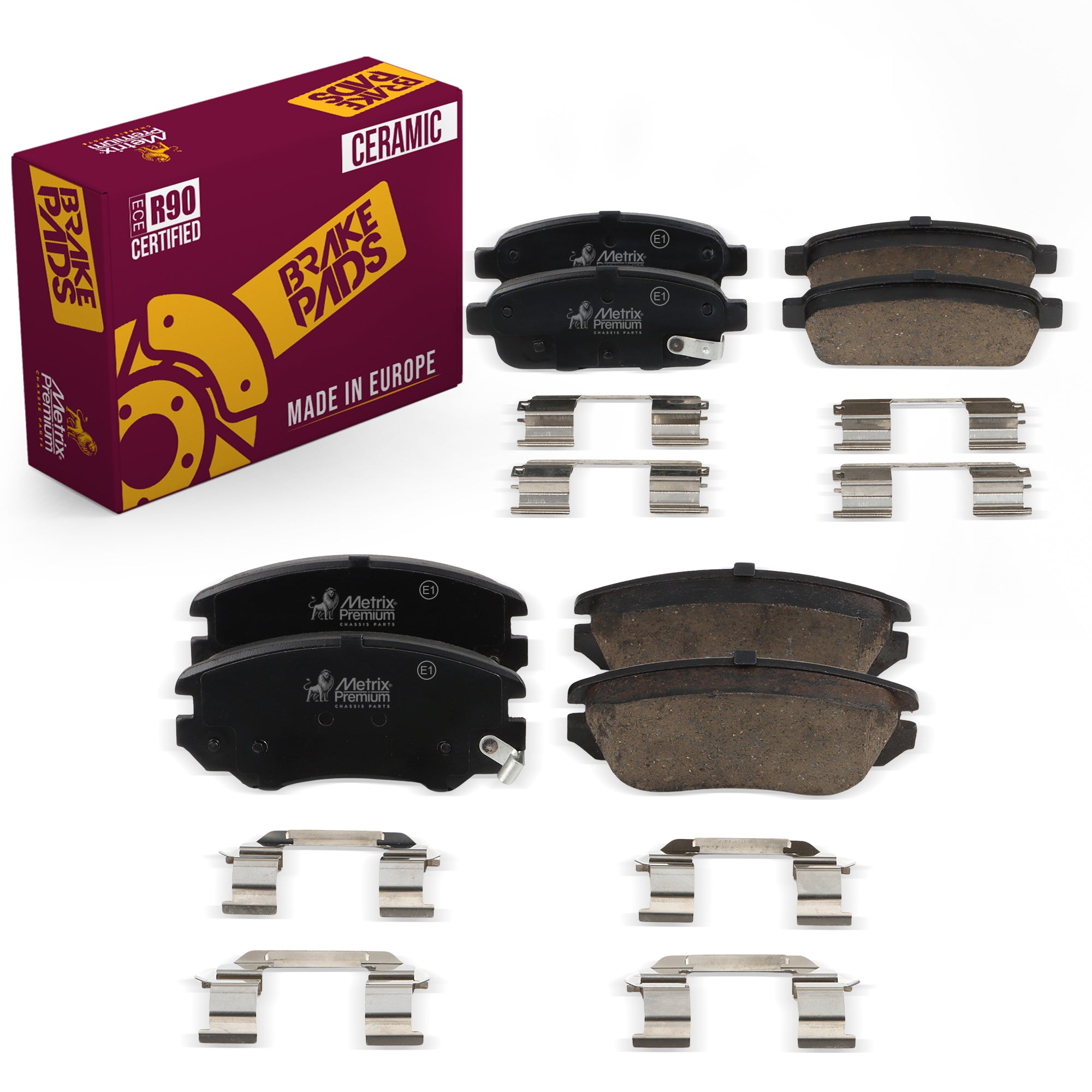 Metrix Premium Front & Rear Brake Pad Kit 95833MT OEM fit auto parts