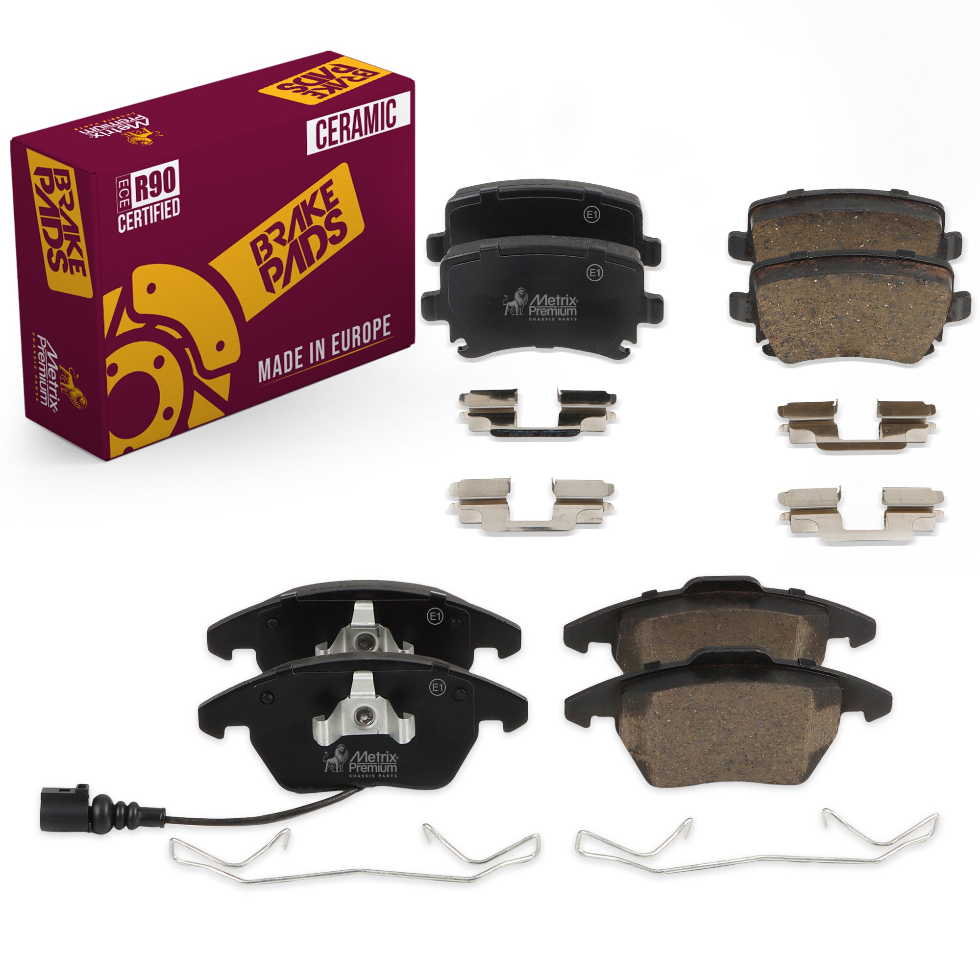Metrix Premium Front & Rear Brake Pad Kit 95836MT OEM fit auto parts
