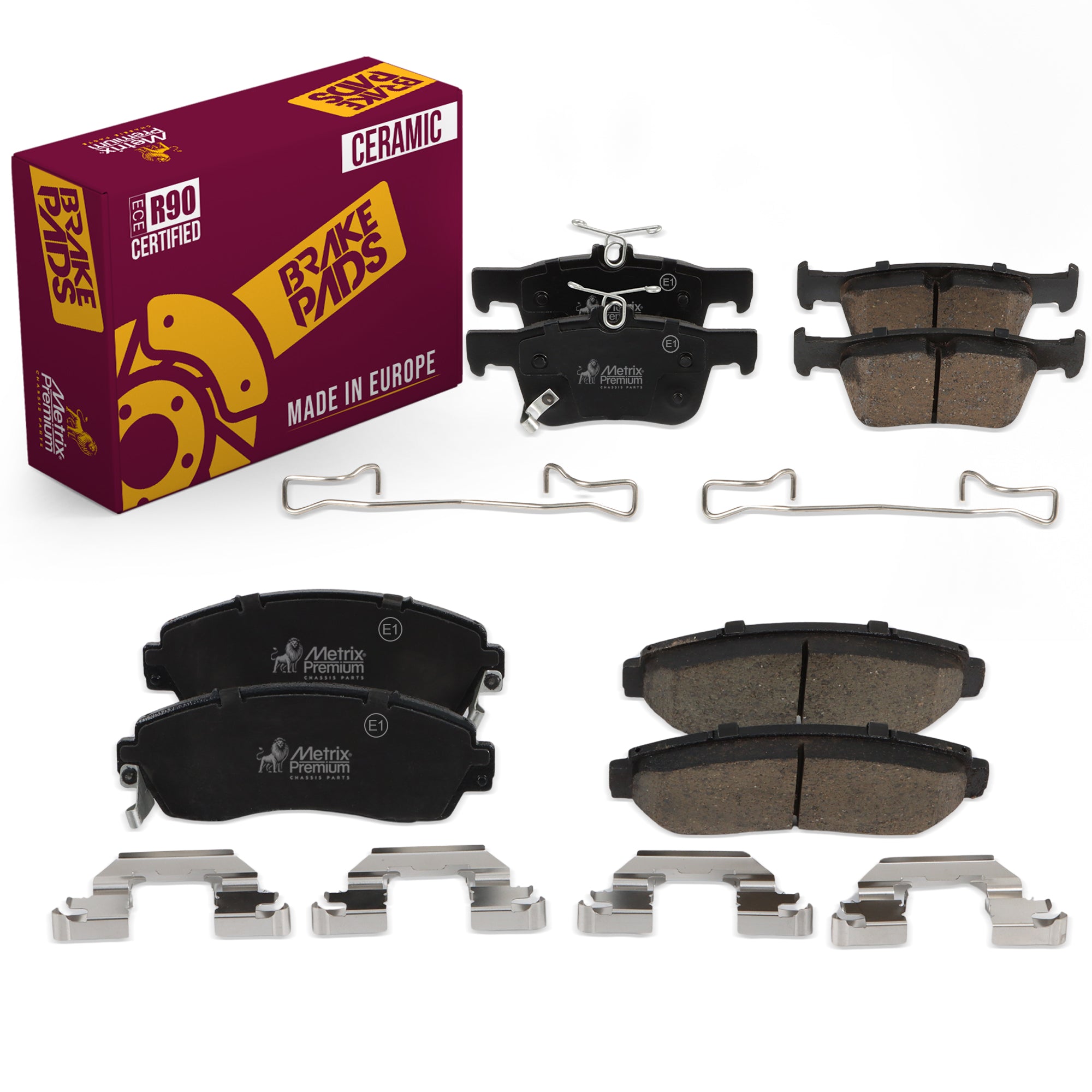 Metrix Premium Front & Rear Brake Pad Kit 95837MT OEM fit auto parts