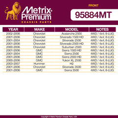Metrix Premium Front End 13 PC Suspension Kit 95884MT for Chevrolet, GMC, Hummer aftermarket auto parts