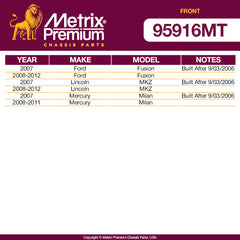 Metrix Premium Front End 6 PC Suspension Kit 95916MT for Ford, Lincoln, Mercury aftermarket auto parts