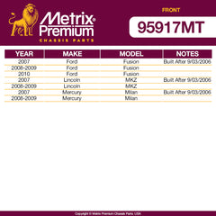 Metrix Premium Front End 12 PC Suspension Kit 95917MT for Ford, Lincoln, Mercury aftermarket auto parts