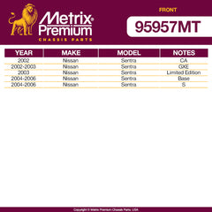 Metrix Premium Front End 8 PC Suspension Kit 95957MT for Nissan aftermarket auto parts