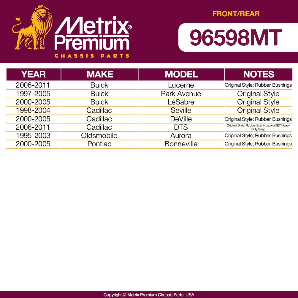 Metrix Premium 4 PC Stabilizer Bar Link and Stabilizer Bar Link 95998MT OEM fit