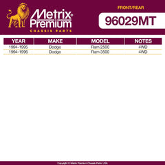 Metrix Premium 4 PC Stabilizer Bar Link Kit 96029MT OEM fit