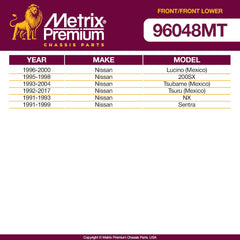 Metrix Premium 4 PC Stabilizer Bar Link and Lower Ball Joint Kit 96048MT OEM fit