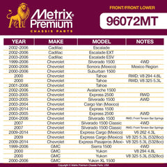 Metrix Premium 4 PC Stabilizer Bar Link and Lower Ball Joint Kit 96072MT OEM fit