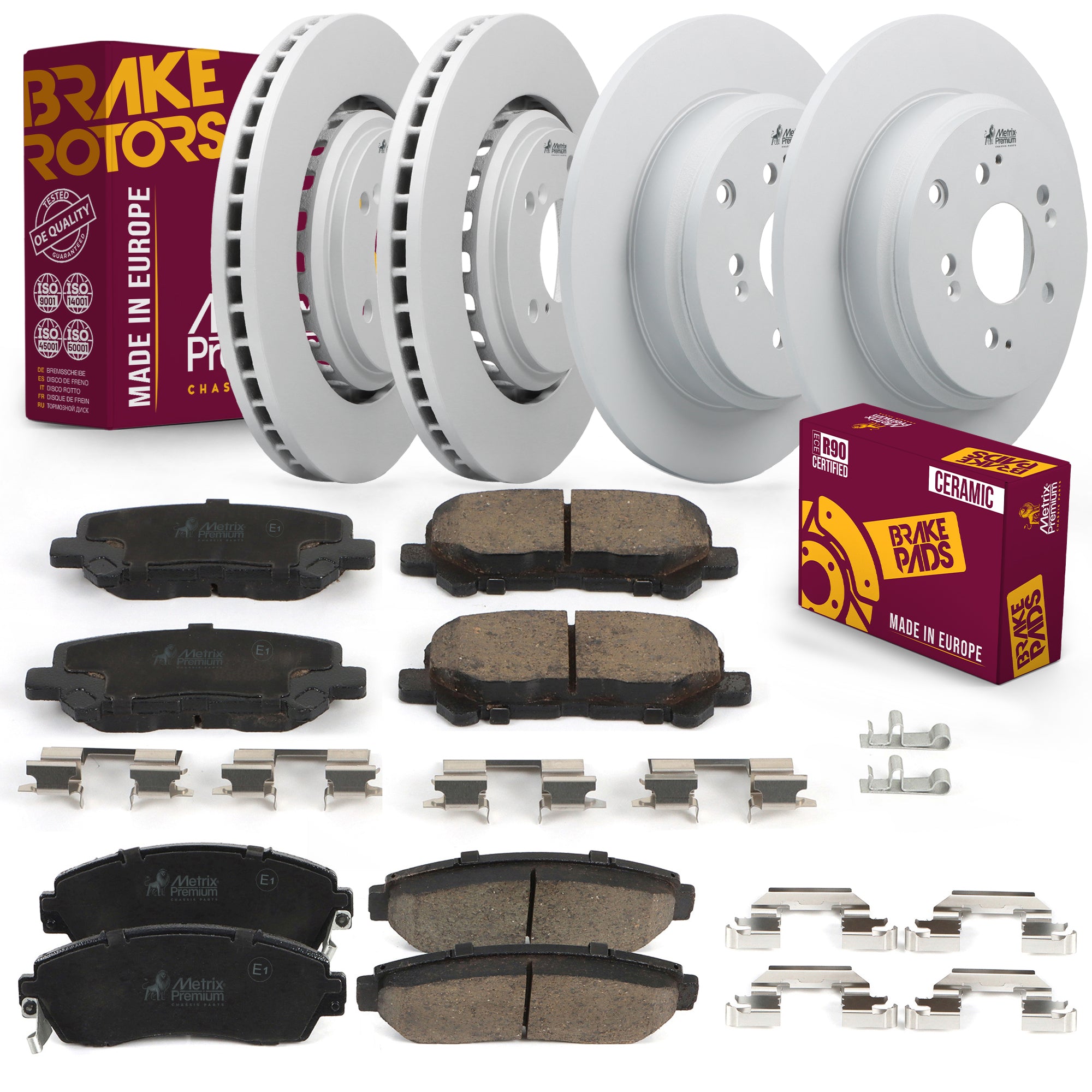 Metrix Premium Chassis Parts Front & Rear Brake Kit 96191MT OEM fit auto parts