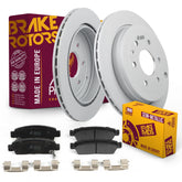 Metrix Premium Chassis Parts - Rear Semi-Metallic Disc Brake Pad Set & Vented Brake Rotor Kit Fits 2008-2017 Buick Enclave, 2009-2017 Chevrolet Traverse, 2007-2016 GMC Acadia, 2007-2010 Saturn Outlook