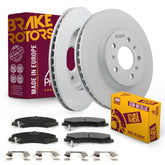 Metrix Premium Chassis Parts - Front Semi-Metallic Disc Brake Pad Set & Vented Brake Rotor Kit Fits 2006-2011 Buick Lucerne, 2006-2013 Chevrolet Impala, 2014-2016 Impala Limited, 2006-2007 Monte Carlo