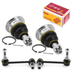 Metrix Premium 4 PC Front Stabilizer Bar Link and Upper Ball Joint Kit 96565MT OEM fit auto parts