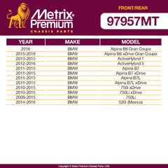 Metrix Premium 4 PC Front Stabilizer Bar Link and Rear Stabilizer Bar Link Kit 97957MT OEM fit auto parts fitment compability BMW