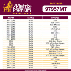 Metrix Premium 4 PC Front Stabilizer Bar Link and Rear Stabilizer Bar Link Kit 97957MT OEM fit auto parts fitment compability