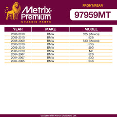 Metrix Premium 4 PC Front Stabilizer Bar Link and Rear Stabilizer Bar Link Kit 97959MT OEM fit auto parts fitment compability