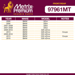 Metrix Premium 4 PC Front Stabilizer Bar Link and Rear Stabilizer Bar Link Kit 97961MT OEM fit auto parts fitment compability