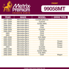Metrix Premium 2 PC Front Stabilizer Bar Link Kit 99058MT OEM fit auto parts fitment compability