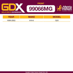 Metrix Premium 2 PC Stabilizer Bar Link Kit with GDX 99066MG OEM fit