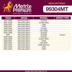 Metrix Premium 2 PC Rear Left and Rear Right Stabilizer Bar Link Kit 99304MT OEM fit auto parts fitment compability
