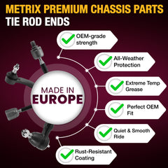 Metrix Premium Front Right Outer Tie Rod End 49974MT suspension steering brake parts
