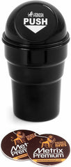 Cup Holder Garbage Can for Car, Home & Office, + Set of 2 Hanging Air Freshener - Metrix Premium Chassis Parts