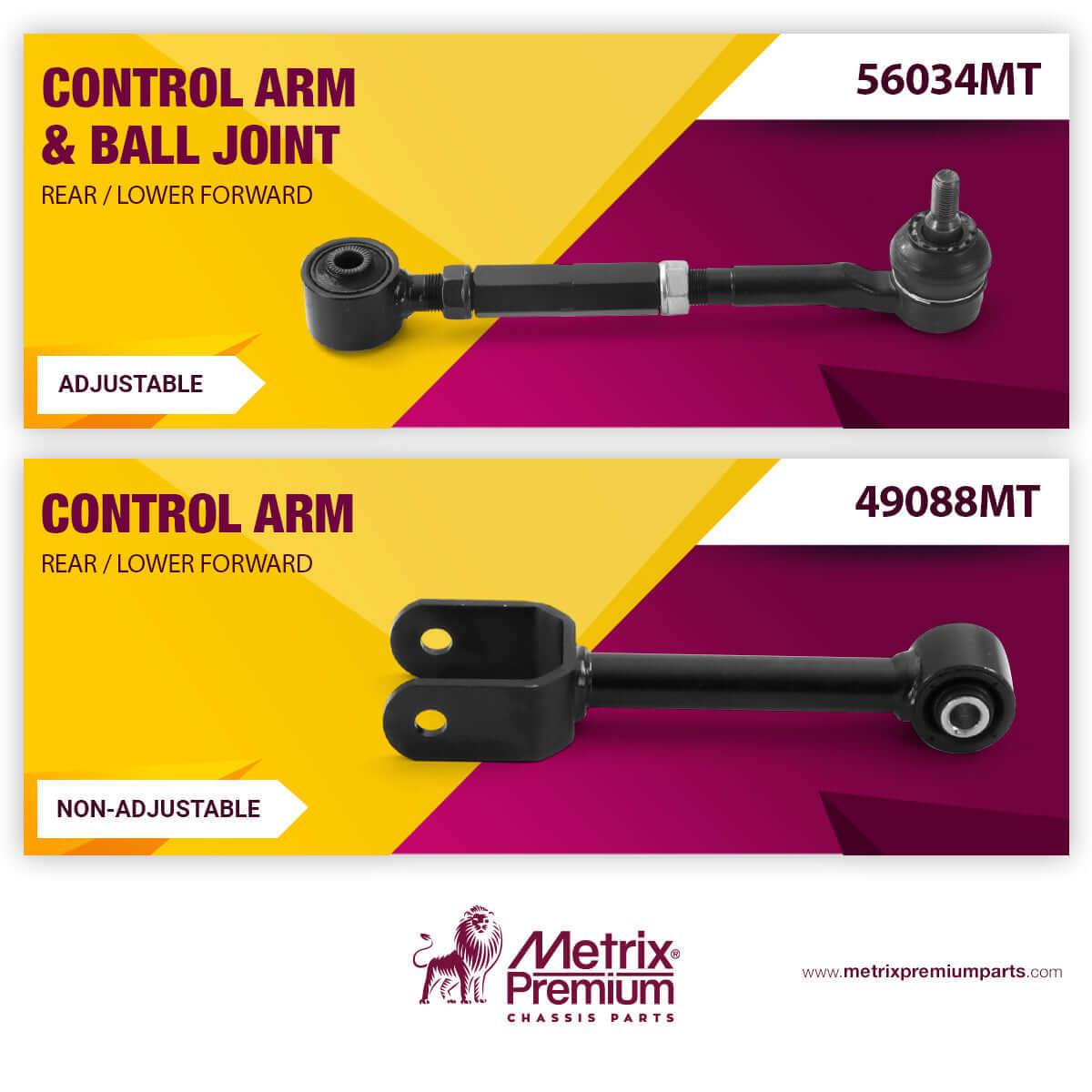 Metrix Premium Rear Trailing Arm Kit - Fits 2003-2007 Honda Accord (Left & Right, RK642113, RK642114)