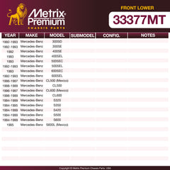 Metrix Premium Front Lower Ball Joint 33377MT OEM fit spare parts