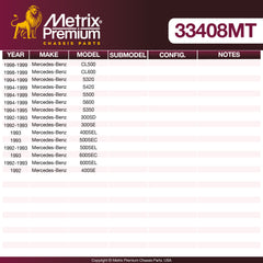 Metrix Premium Chassis Parts Center Link 33408MT aftermarket car parts